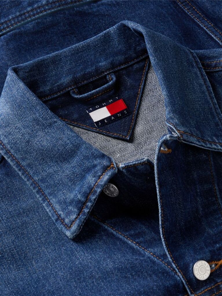 Denim Jacheta Trucker Din Denim Cu Croiala Lejera  Barbati