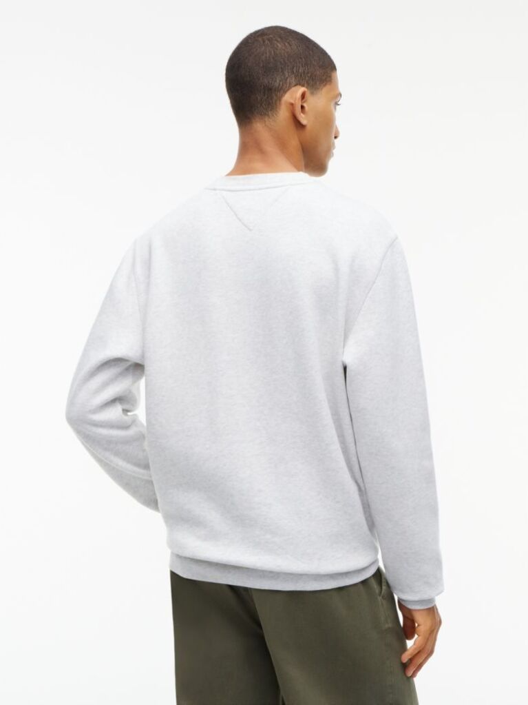 Gri Bluza De Trening Cu Guler Rotund  Fleece Si Steag  Barbati