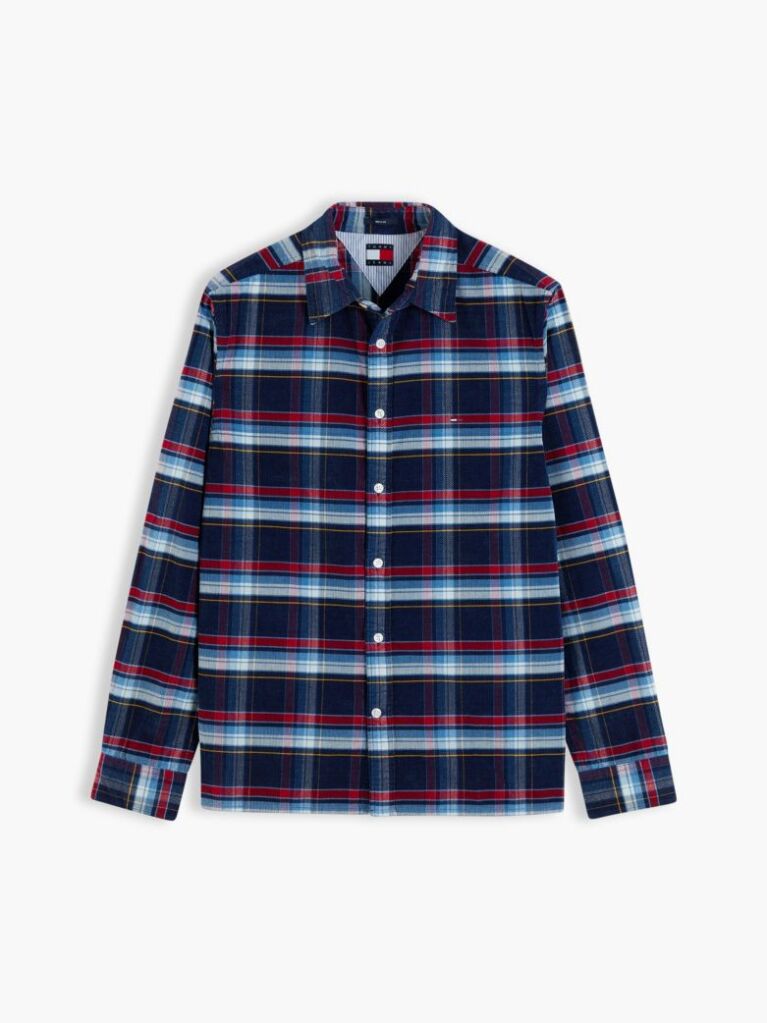 Multi Regular Fit Pattern Dobby Corduroy Shirt  Men