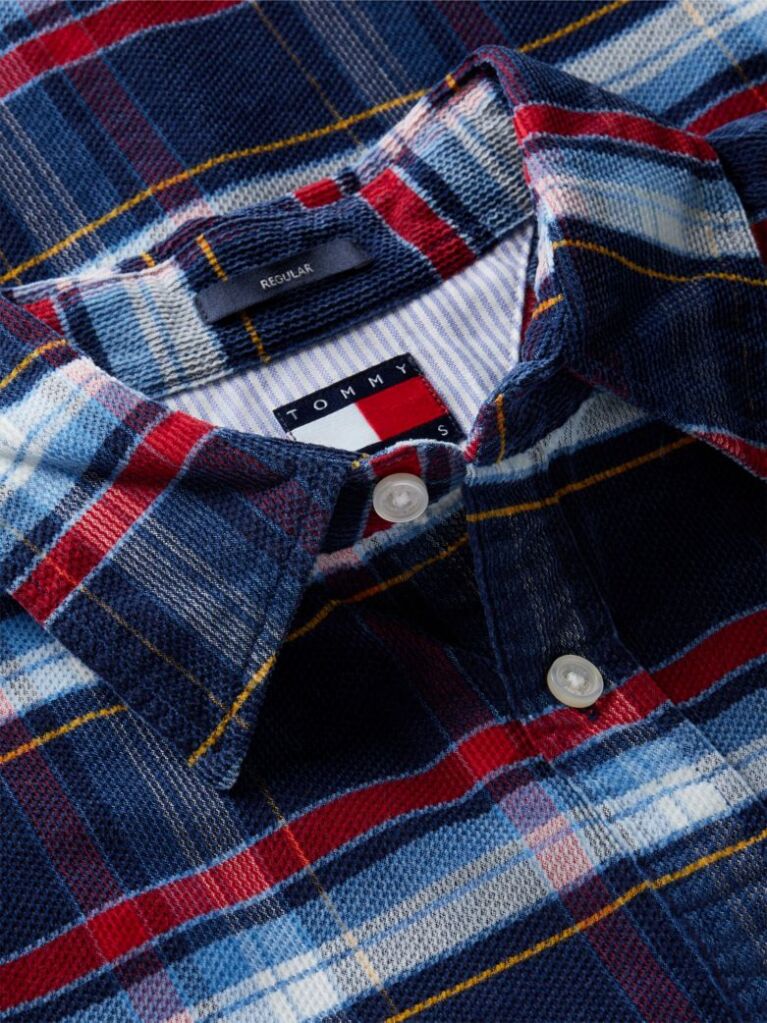 Multi Regular Fit Pattern Dobby Corduroy Shirt  Men
