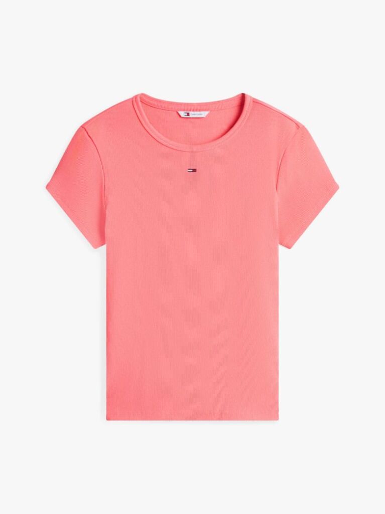 Roz Tricou Slim Essential  Femei