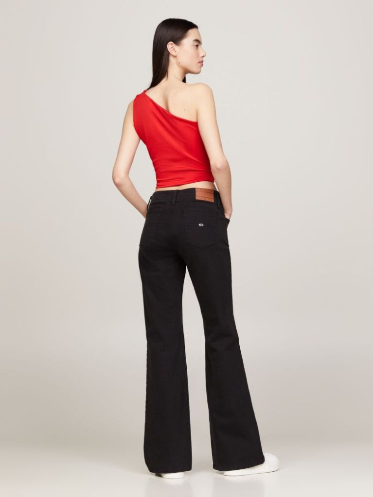 Red Asymmetrical Cropped Tank Top  Women