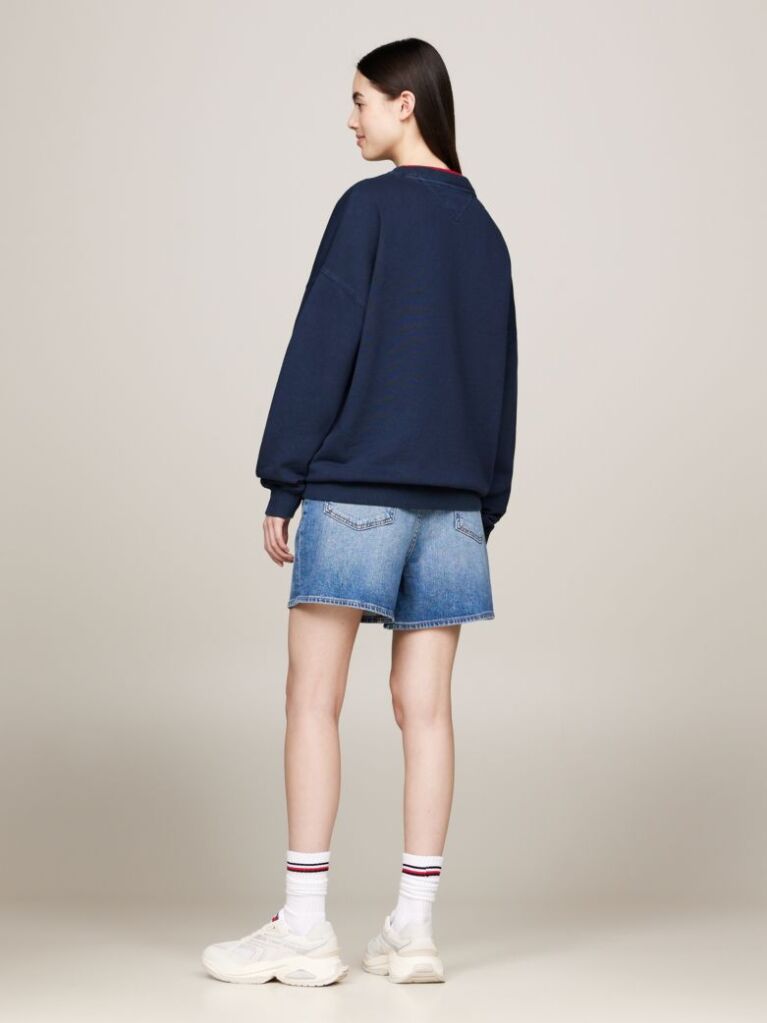 Blue Flag Oversized Fit Sweatshirt  Women