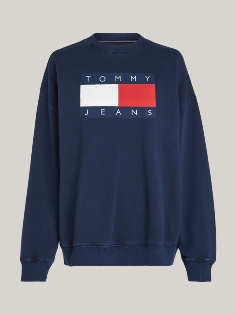 Blue Flag Oversized Fit Sweatshirt  Women