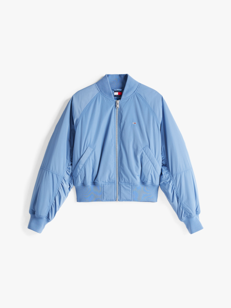 Blue Jacheta Bomber Captusita Impermeabila  Femei