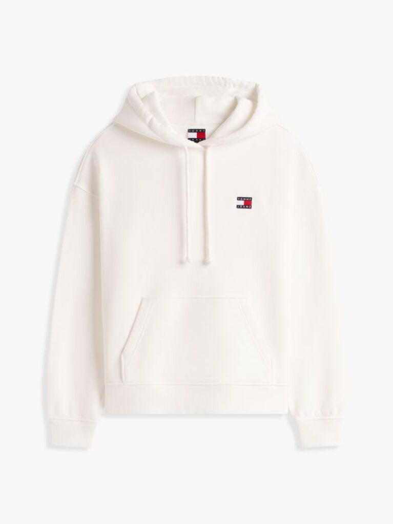 White Badge Boxy Fit Hoody  Women