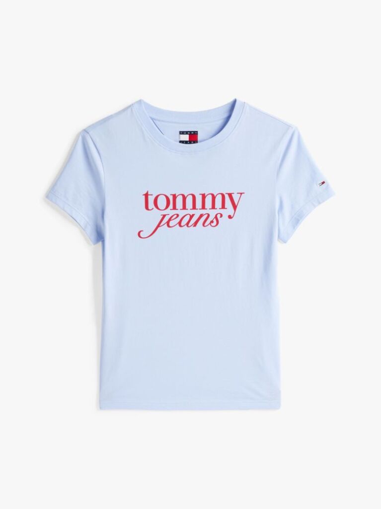 Blue Tricou Slim Cu Logo  Femei