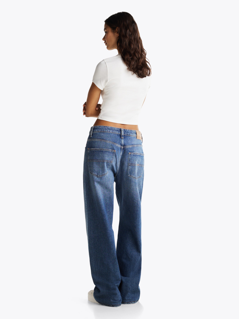 Alb Tricou Cropped Slim Cu Logo Script  Femei