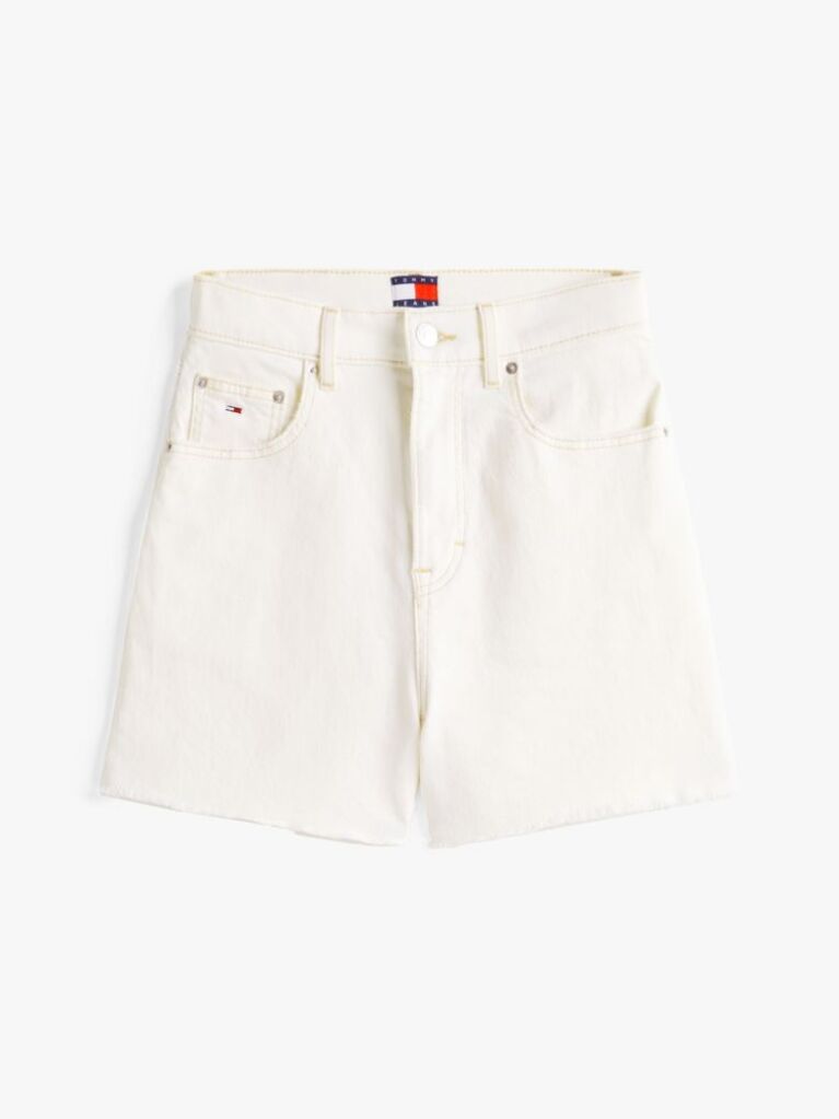 Denim Pantaloni Scurti Mom Din Jeansi Cu Tiv Brut Si Croiala Regulata  Femei