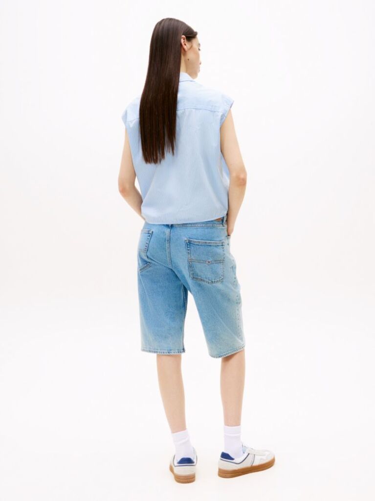 Multi Cropped Cap Sleeve Poplin Shirt  Women