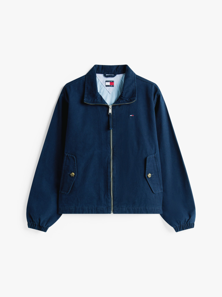 Blue Zip-Thru Collared Jacket  Women
