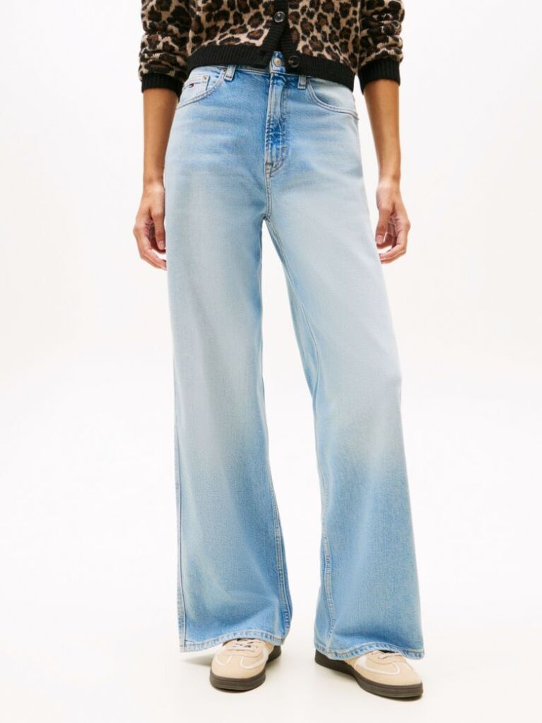 Denim Jeansi Claire Cu Talie Inalta Si Croiala Larga  Femei