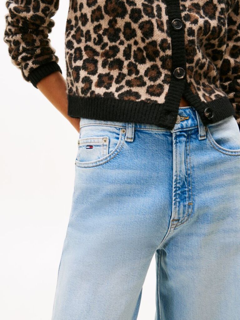Denim Jeansi Claire Cu Talie Inalta Si Croiala Larga  Femei