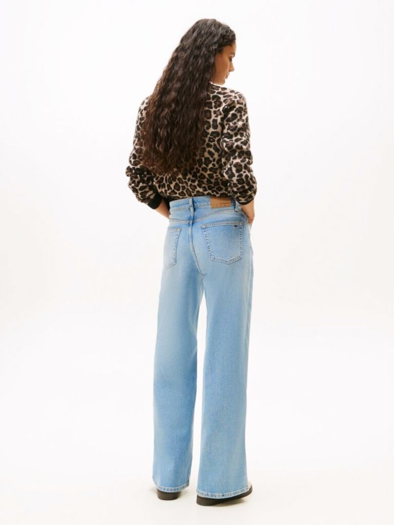 Denim Jeansi Claire Cu Talie Inalta Si Croiala Larga  Femei