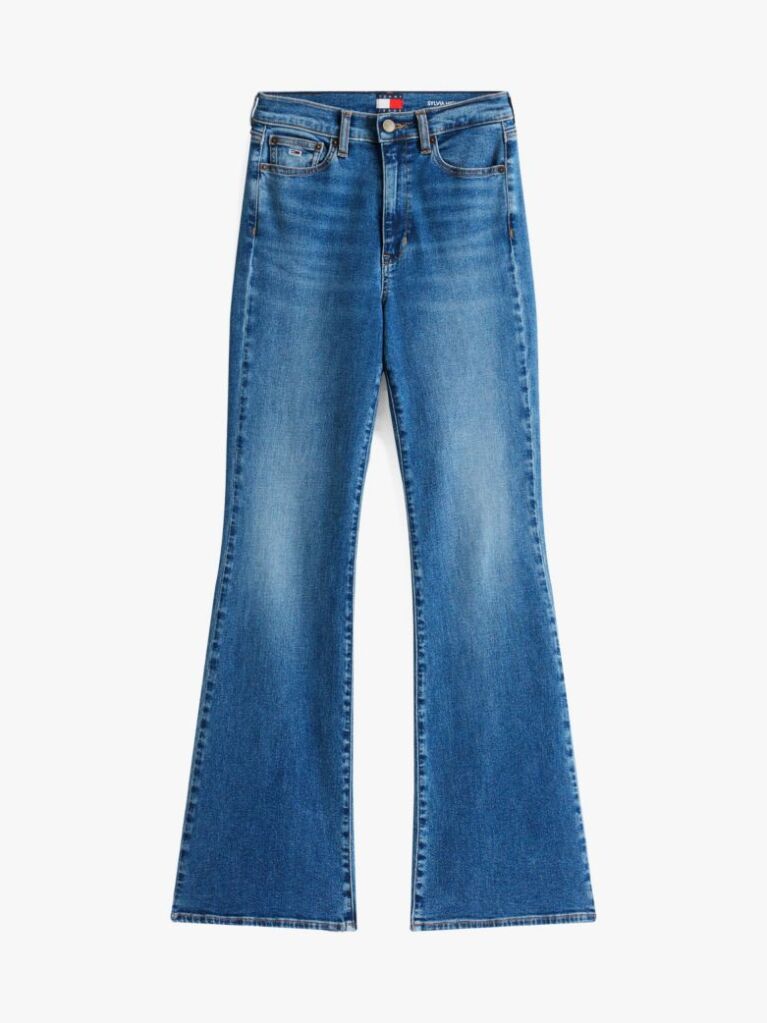 Denim High Rise Skinny Flared Leg Jeans  Women