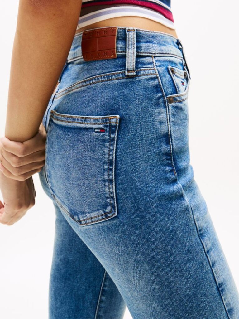 Denim High Rise Skinny Flared Leg Jeans  Women