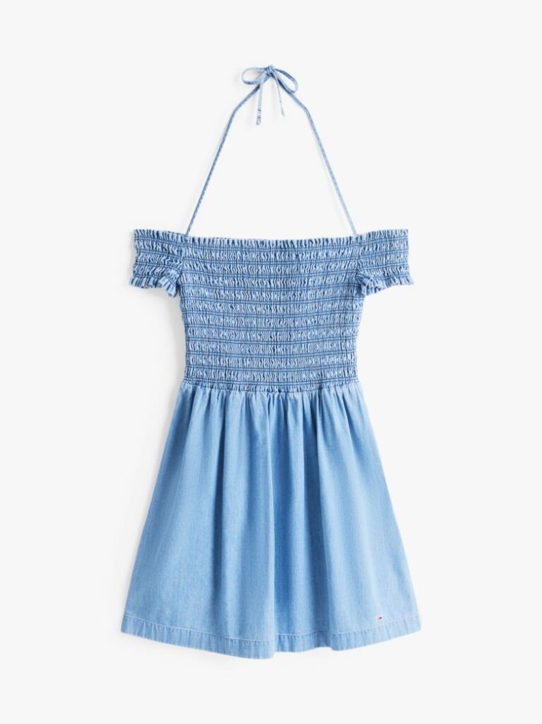 Denim Rochie Mini Chambray Fit-And-Flare  Femei