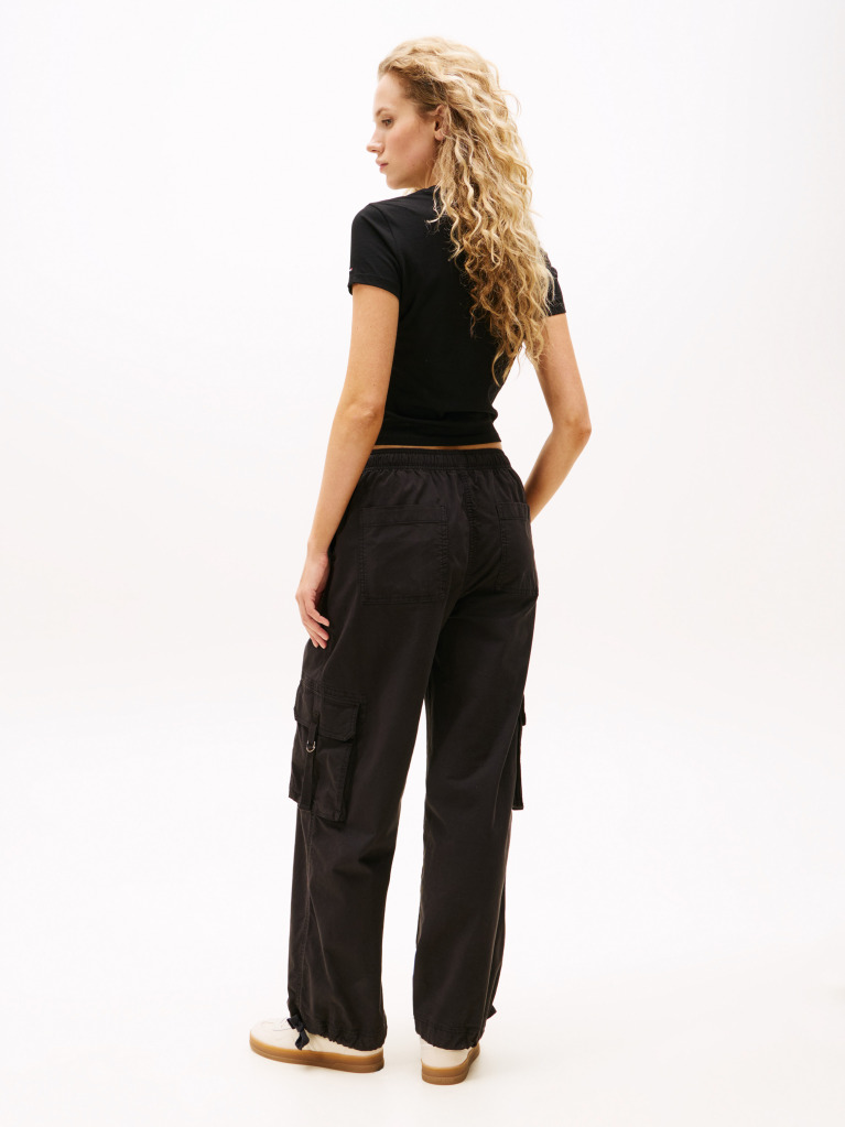 Negru Pantaloni Cargo Largi  Femei