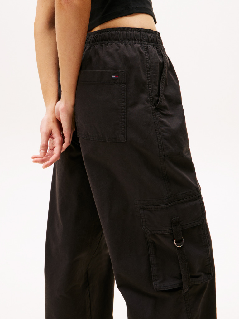 Negru Pantaloni Cargo Largi  Femei