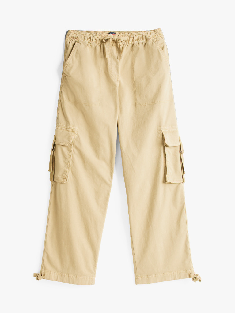 Khaki Pantaloni Cargo Largi  Femei