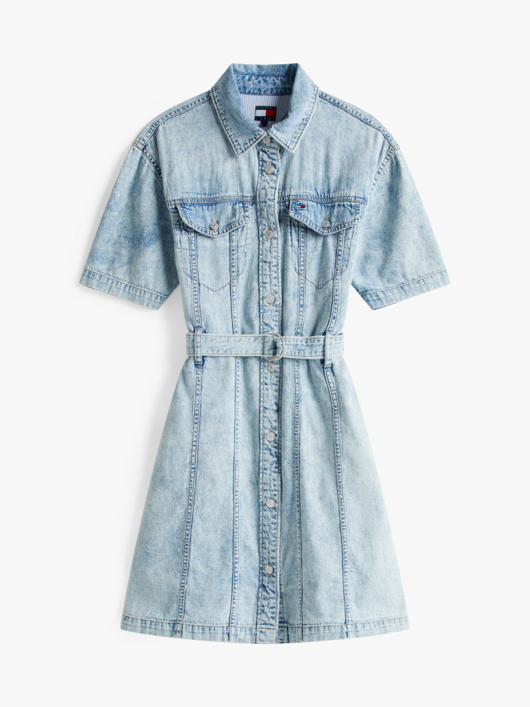 Denim Rochie Mini Denin Cu Curea  Femei