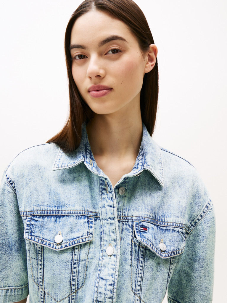 Denim Rochie Mini Denin Cu Curea  Femei