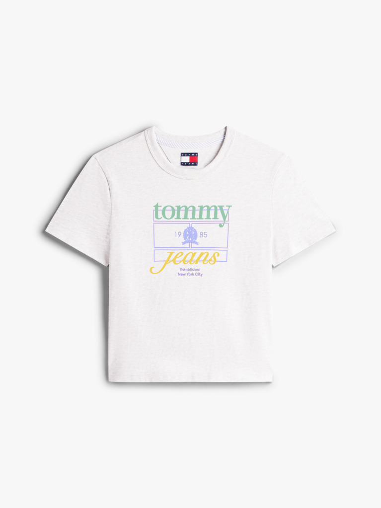 Bej Tricou Crest Regular Cu Steagul  Femei