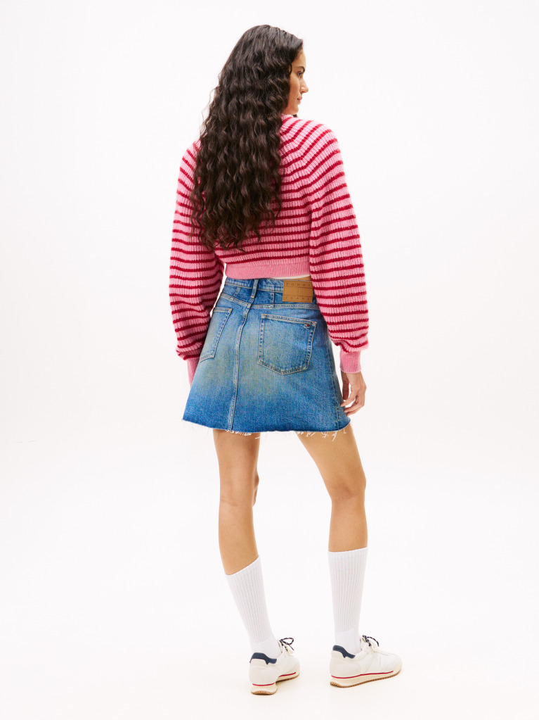 Denim Fusta Mom  Femei