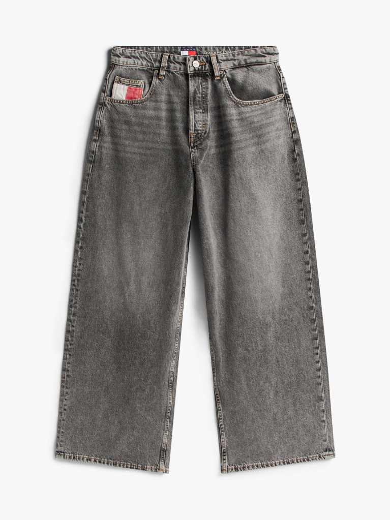 Denim Blugi Relaxati Cu Talie Medie Si Wide Leg  Femei