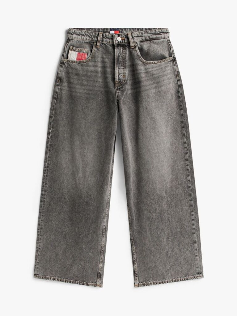 Denim Blugi Relaxati Cu Talie Medie Si Wide Leg  Femei