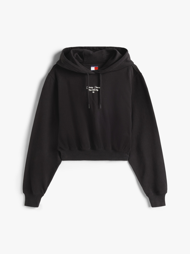 Negru Hanorac Cu Logo Esential  Femei
