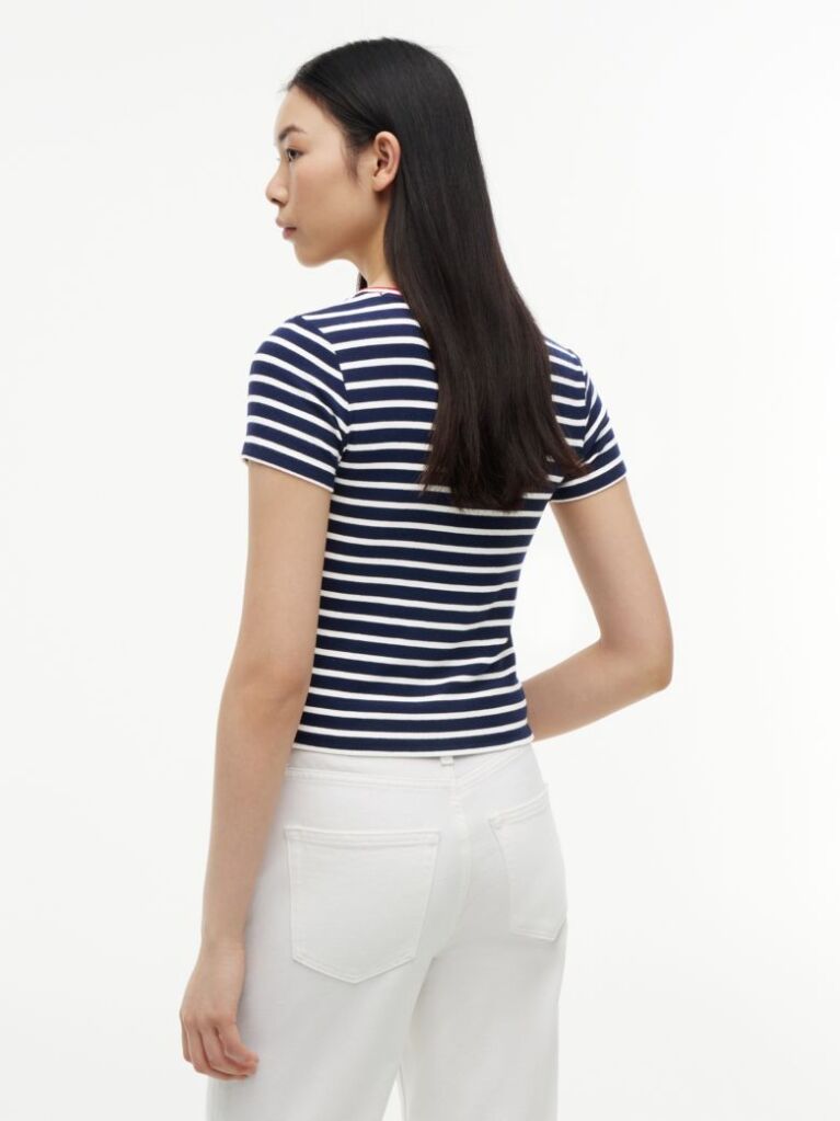 Multi Slim Henley T-Shirt  Women