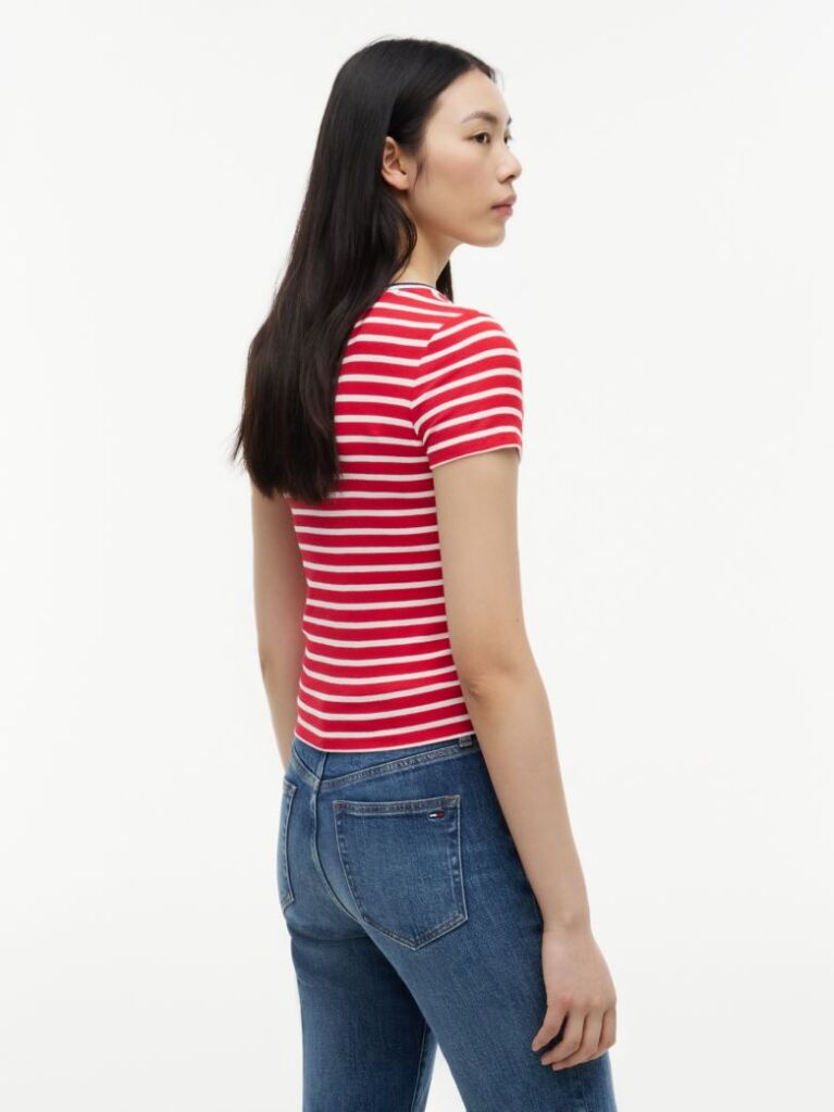 Multi Slim Henley T-Shirt  Women