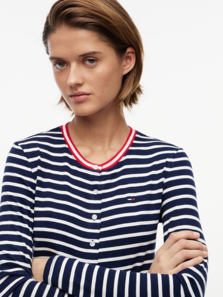 Multi Slim Jersey Cardigan  Women