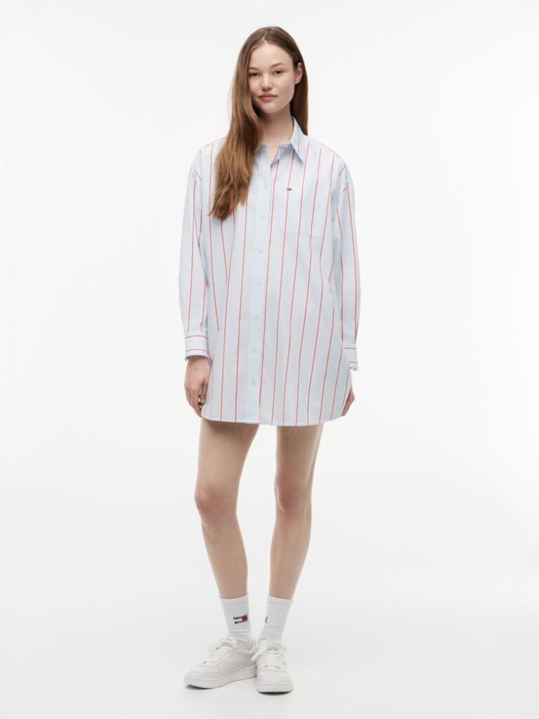 Multi Stripe Shirt Dress  Women