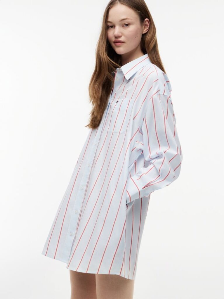 Multi Stripe Shirt Dress  Women