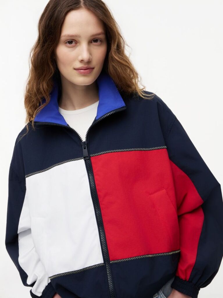 Blue Jacheta De Vant Oversized Regatta Cu Logo Pe Spate  Femei