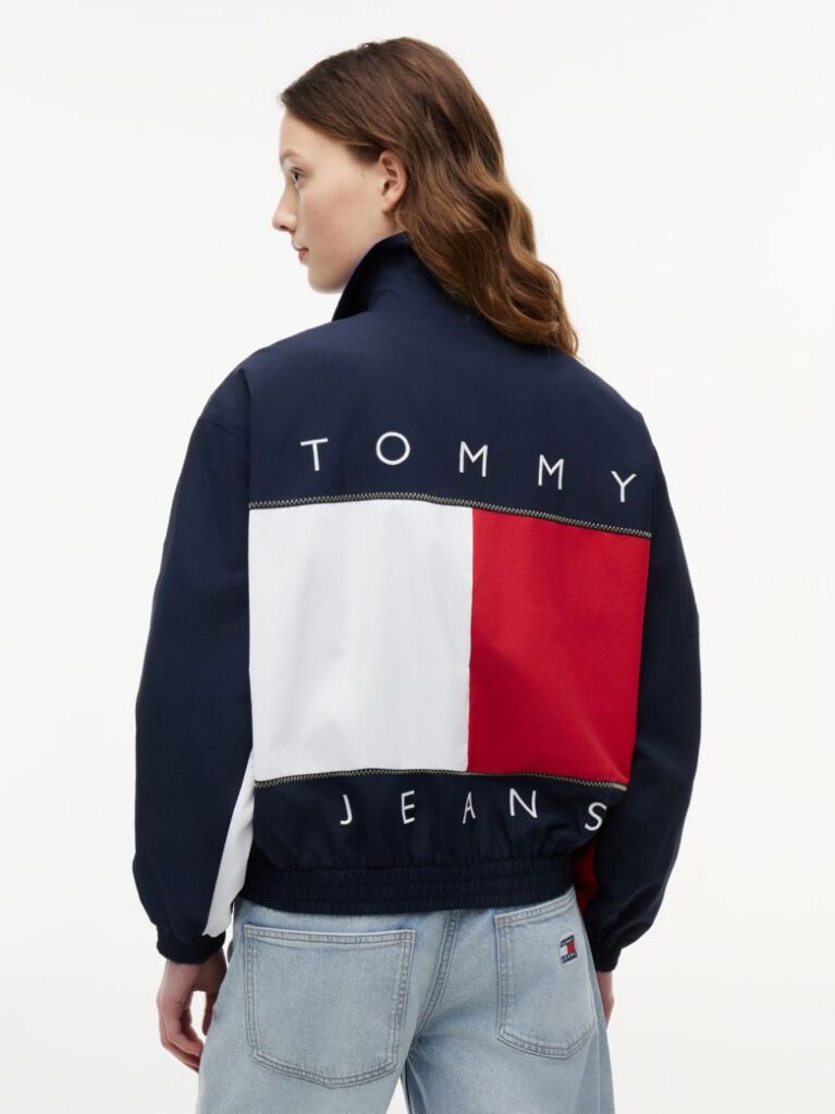 Blue Jacheta De Vant Oversized Regatta Cu Logo Pe Spate  Femei