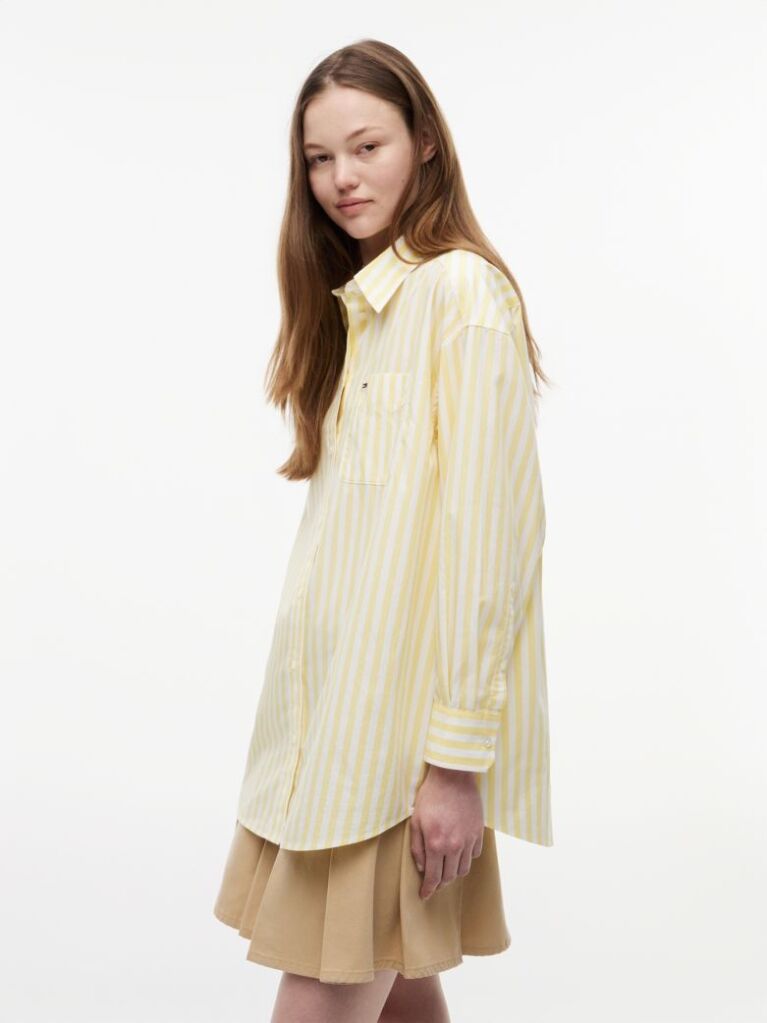 Multi Oversized Fit Poplin Shirt  Women