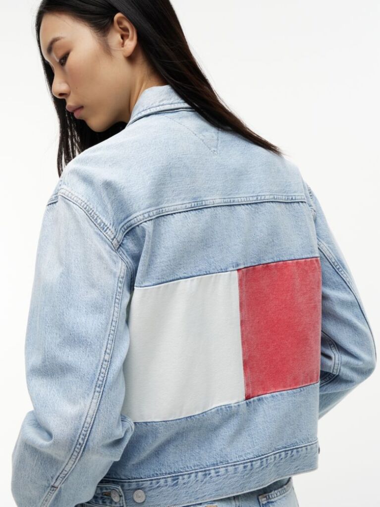 Denim Vintage Relaxed Denim Trucker Jacket  Women