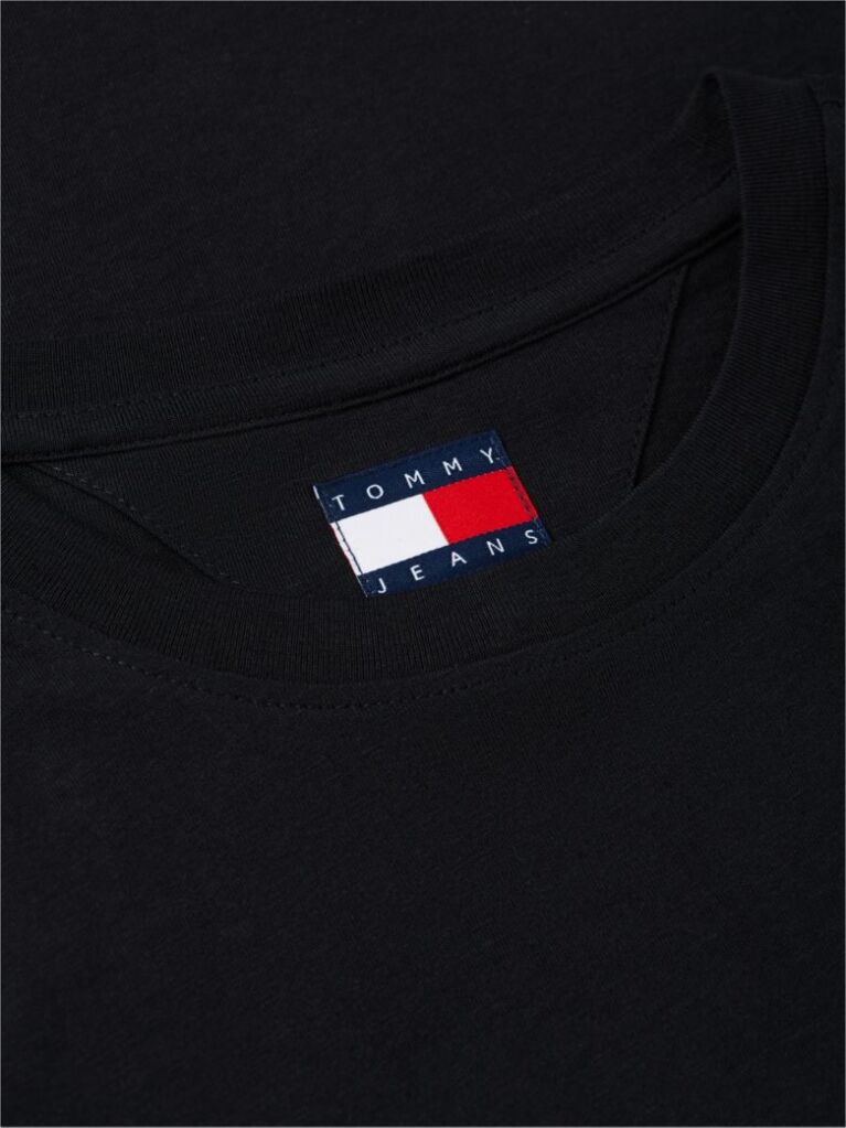 Negru Tricou Din Jersey Cu Logo Si Croiala Slim  Femei