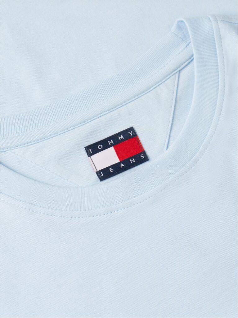 Blue Tricou Din Jersey Cu Logo Si Croiala Slim  Femei