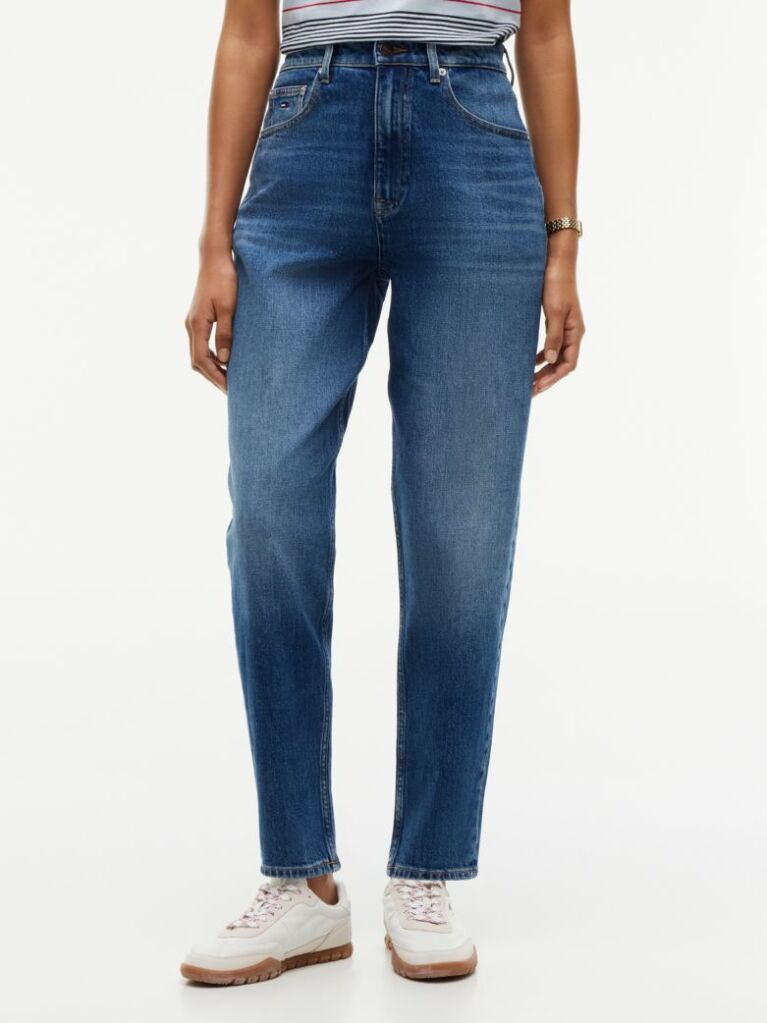 Denim High Rise Tapered Mom Jeans  Women
