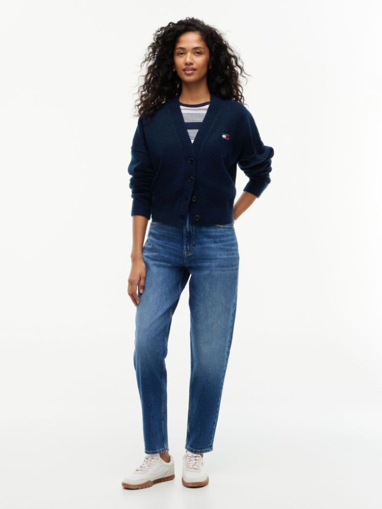 Denim High Rise Tapered Mom Jeans  Women