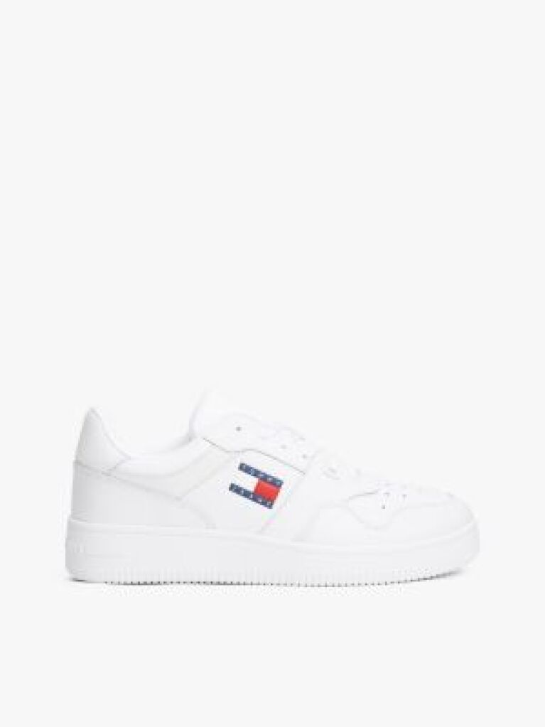 Alb Pantofi Sport Din Piele Retro  Barbati
