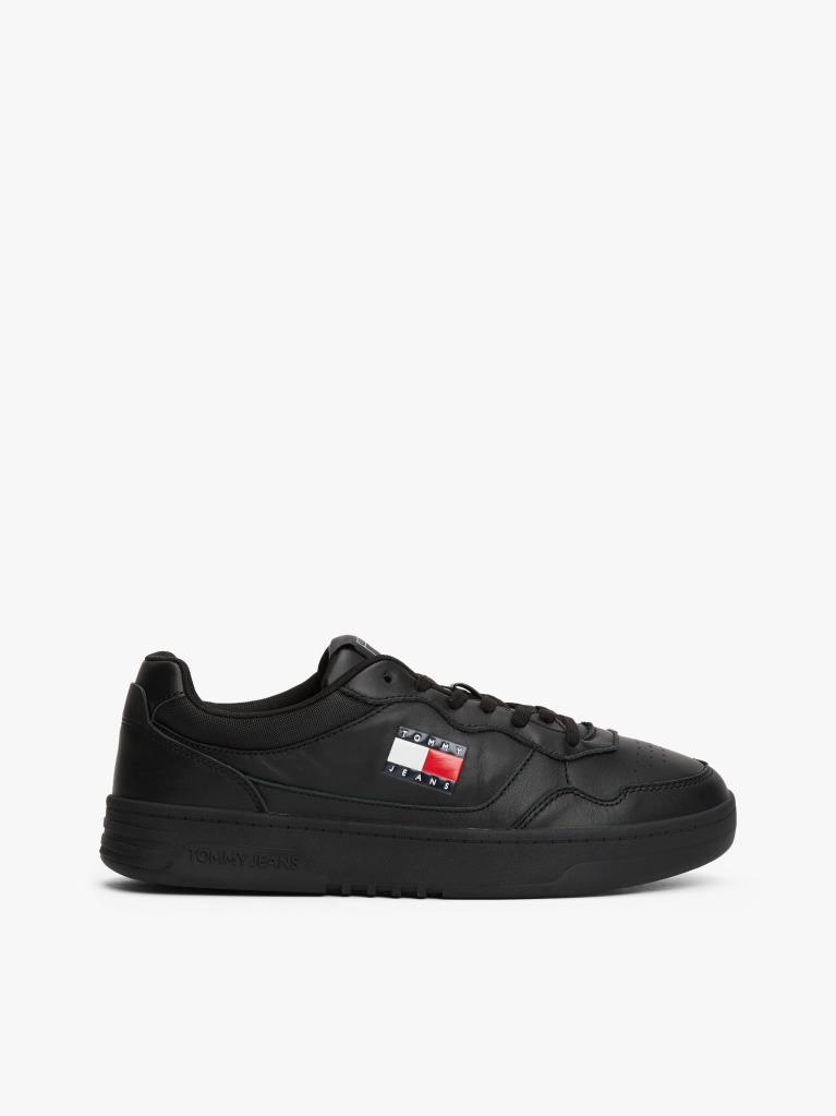 Negru Pantofi Sport Din Piele Colour-Blocked  Barbati