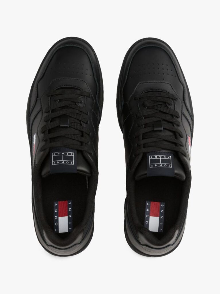 Negru Pantofi Sport Din Piele Colour-Blocked  Barbati
