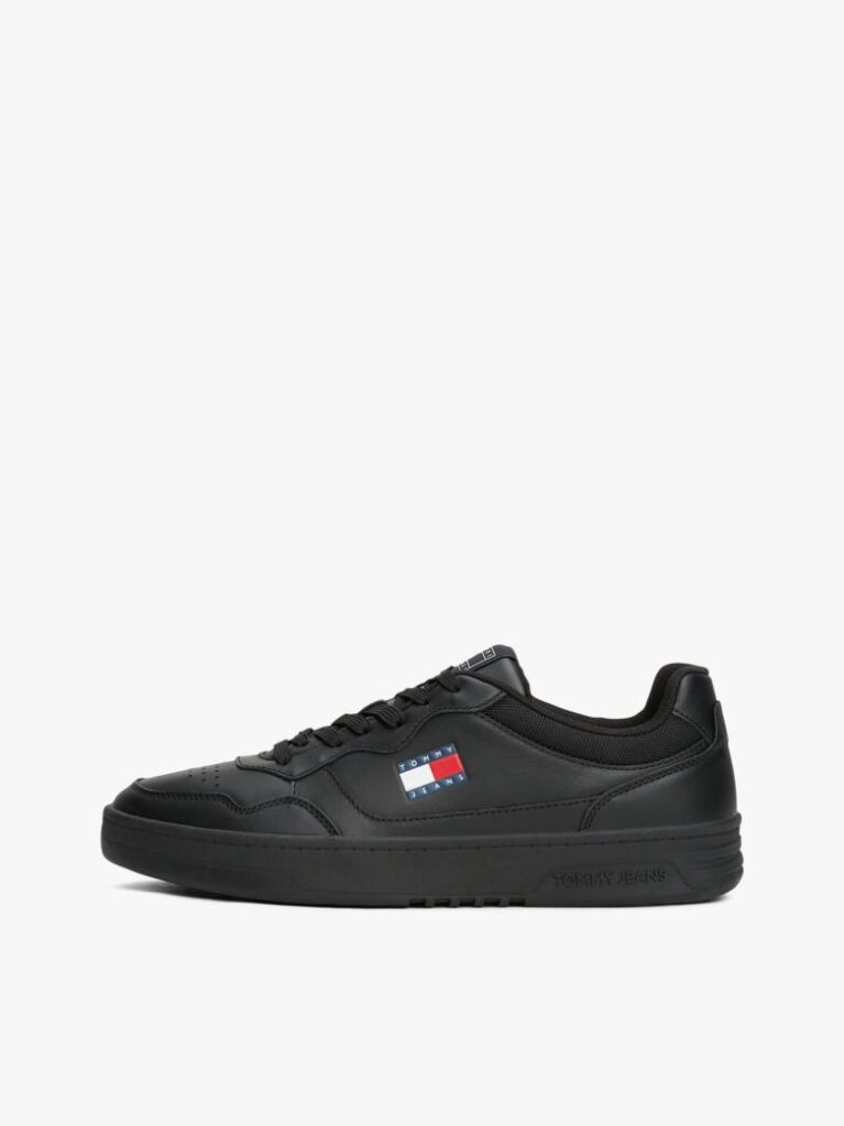 Negru Pantofi Sport Din Piele Colour-Blocked  Barbati