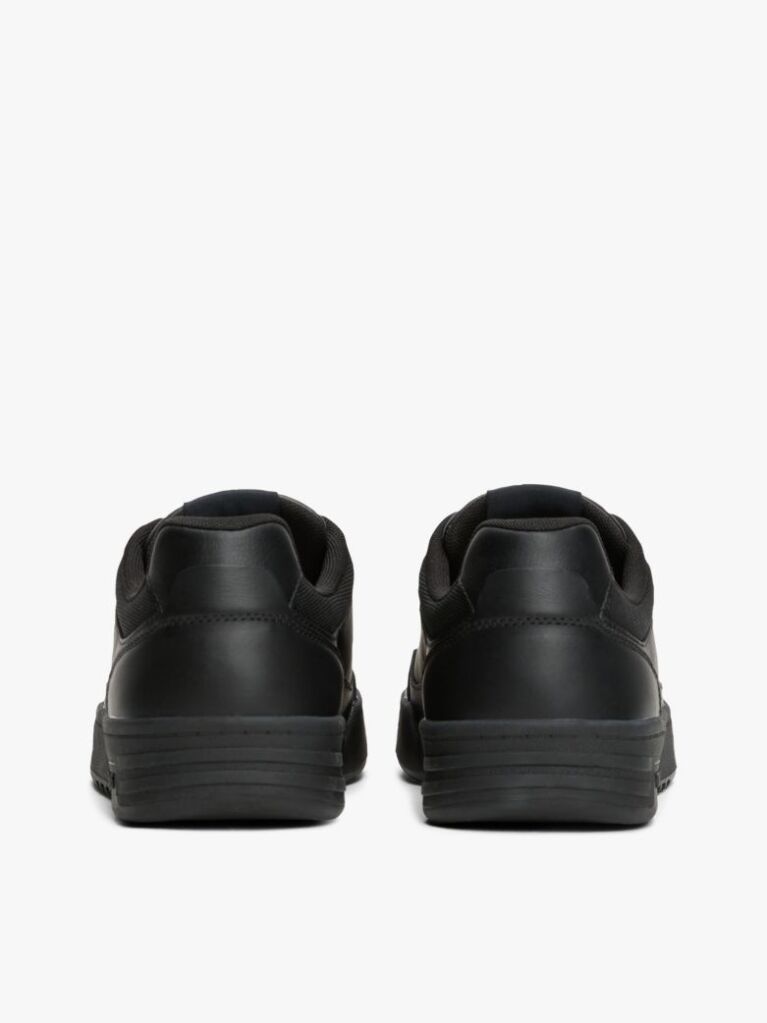 Negru Pantofi Sport Din Piele Colour-Blocked  Barbati