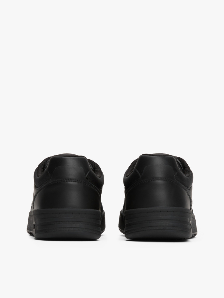 Negru Pantofi Sport Din Piele Colour-Blocked  Barbati